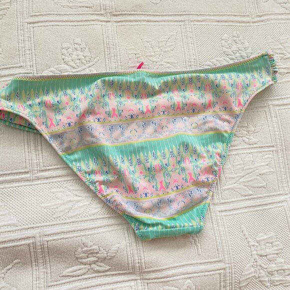 BOGO! Victoria’s Secret Mint Green/Pink Accent Havana Hipster Swim Bottom Medium - Picture 5 of 5